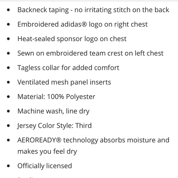 NWOT Marcus Rashford Adidas Manchester United Replica Jersey, size 11-12 Medium - Picture 13 of 13